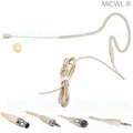 MiCWL SE02 Beige Single ear hook Headset Microphone for Shure AKG Sennheiser Audio-Technica MiPro