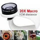 Mobile Phone Macro Lens 20X Super Cellphone Macro Lenses for Huawei iPhone 6 7 8 10 Samsung Only Use