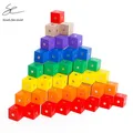 New Montessori Baby Toys 2*2*2cm Square Cube Rainbow Magnetic Blocks Wooden Toys for Kids Building