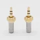 Special Mini 3.5mm Screw Lock Stereo Jack Plug Gold Plated for Sennheiser Sony D11 D12 Black