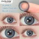 OVOLOOK-2pcs/pair 10 Tone Blue Series Lenses Colored Eye Lenses for Myopia Comestic Beauty Color