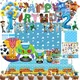 Disney Toy Story Balloon Set Woody Buzz Lightyear Tableware Sets Birthday Party Decoration Baby