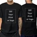 Custom Tshirt men women Make Your Design Logo Text Men Print Original Design Gifts Tshirt Male EU