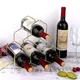 Modern Metal Honeycomb Wine Rack Bottle Storage Tabletop Hexagon 5 Bottle Wine Holder Display for