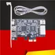 PCI-e 1X IEEE 1394A 4 Port(3+1) Firewire Card Adapter PCIe PCI Express Internal 1394 A 6Pin To 4 Pin