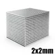 10/20/50/100/200/500Pcs 2x2 Neodymium Magnet 2mm x 2mm N35 NdFeB Round Super Powerful Strong