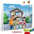 Jigsaw Puzzles Japanese Anime Doraemon 1000 Pieces Paper Puzzles Bandai Intellectual Educational