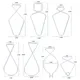 10Pcs Metal Ceiling Hooks Clip Hanging Light Strand Flag PosterS Banner Decoration Sign Drape From