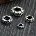 100% 925 Sterling Silver Fancy Craft Wheel Round Spacer Beads 6mm 8mm 10mm 12mm Silver Connector