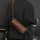 Luxury Retro Barrel Shaped Shoulder Bags Men Crossbody Bag Fashion Design Messenger Bag Mens