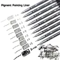 Pigment Liner Pigma Micron Ink Marker Pen 0.05 0.1 0.2 0.3 0.4 0.5 0.6 0.8mm Brush Different Tip