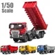 Heavy Dumper Lorry Truck 1/50 Diecast Metal Toy Engineering Car For Children Vehicle Model Miniature