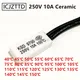 KSD9700 Thermostat 10A 250V Ceramic Temperature Thermal Control Switch normal close open NC NO