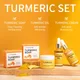 3pcs/set Turmeric Face Care Sets Turmeric Face Cleansing Cream Turmeric Face Cream Turmeric Soap