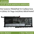 00HW029 00HW028 01AV439 15.2V 52WH Laptop Battery For Lenovo ThinkPad X1 Carbon Gen 4 (2016) X1 Yoga