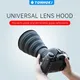 Universal Anti-reflective Collapsible Reversible Filter DSLR Cameras Folding Silicone Lens Hood Lens