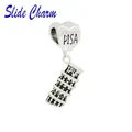 Fashion Jewelry DIY Charm European and American Style Italian Pisa leaning Tower Pendant Beads Fit