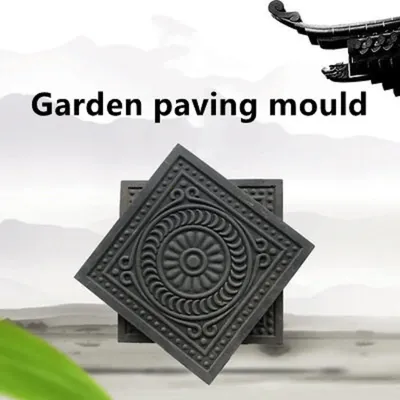 Creative Petal Cement Mold DIY Walkway Stepping Stones Cement Paving Mould For Home Garden Road