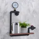 Industrial Style Decorative Wall Shelf Wall-Mounted Bracket Wall-Mounted Wall Layered Partition Iron