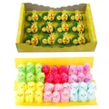 12/24/36PCS Simulation Easter Chick Yellow Mini Lovely Artificial Plush Chicken Easter Gift Children