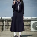 Japanese Korean High School Uniform Girls Sailor Suit Formal Autumn College Outfits Sweet Fashion Jk