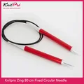 1 piece Knitpro Zing 80 cm Fixed Circular Knitting Needle Colorful aluminium knitting circular