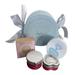 Pampering Gift Box with Massage Candle Lotion Bar Rich Lather Sea Salt Exfoliating Scrub & Goat Soap Self-Care & Presents Couples Mother s Day Travelling Set