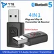 USB Bluetooth 5.0 Audio Receiver Transmitter 4 IN 1 Mini Stereo Bluetooth AUX RCA USB 3.5mm Jack For