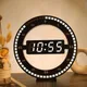 Modern Led Digital Large Wall Clock 3D Luminous Silent Electronic Creativity Jump Second Clock Home