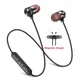 5.0 Bluetooth Wireless Earphone Sport Headset Waterproof Earbuds Neckband Magnetic Headphone With