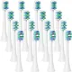 16pcs Toothbrush Heads for Phil Electric Toothbrush Replacement Heads Soft Dupont Bristles for Gum