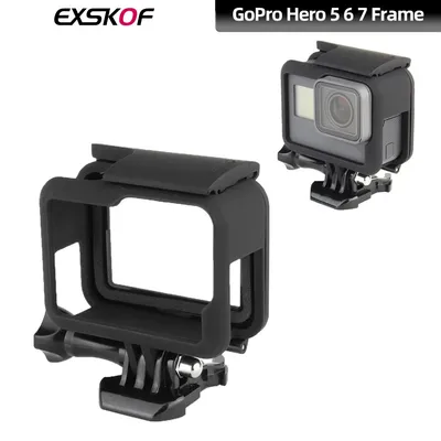 Für GoPro Hero 5 6 7 Rahmen Schutzhülle Tragbare Kunststoff Rahmen Mehrzweck Für GoPro Hero 7 6 5 GoPro Action Kamera Zubehör