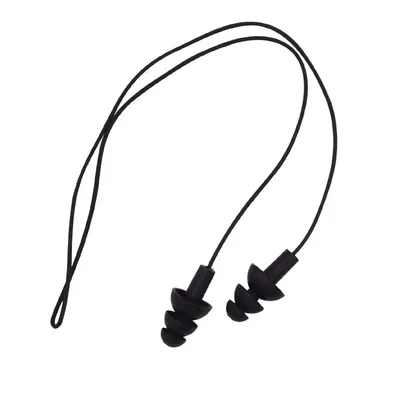 1 Stück weicher Silikon-Ohrstöpsel mit Umhängeband für Wassersport, Geräuschreduzierung, Ohrstöpsel für Schwimmbad Image