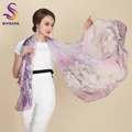 2016 Autumn Winter Long Silk Scarf Shawl Fashion Female Long 100% Mulberry Silk Scarf Summer Thin