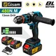 18V 13mm 480NM Brushless Electric Impact Drill Cordless Drill Electric Screwdriver DIY Driver Power