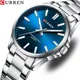 Curren klassische Modemarke Uhren für Männer Business Quarz leuchtende Zeiger Armbanduhren mit