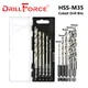 Drillforce 5PCS Kobalt Bohrer HSS Twist M35 Bohrer Für Edelstahl Bohren Set 4/5/6/8/10mm Schnell