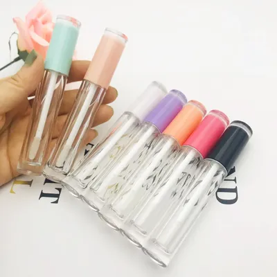 10/50pc 5ML Leere Lip gloss rohre Top doppel transparent DIY Lip balm Botle Lippenstift Kosmetische