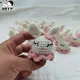 5Pcs Baby Pacifier Clip DIY Accessories Crochet Bead Rabbit Rattle Infant Teething Toy Freezer