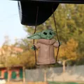 Disney Star Wars Anime Yoda Mandalorian Figure PVC Car Pendant Cute Cartoon Mini Yoda Dolls Model