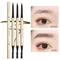 Doppel Kopf Augenbraue Bleistift Langlebig Wasserdicht 5 Farben Eye Brow Pen Farbton Mascara Verbessern Kosmetik Schönheit Frauen Make-Up