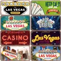 Las Vegas Nummern schild Metall Zeichen Vintage Nevada Poker Nacht Poster Metall Plakette Wand