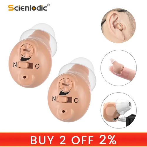 CIC Unsichtbare Hörgerät Hören Gerät Wiederaufladbare Hörgeräte für Gehörlose Mini Hörgeräte