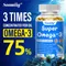 Super Omega 3 Fish Oil Capsules Support Brain & Cardiovascular & Skin Health Antioxidant & Improve