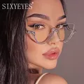 Diamond Cat Eye Sunglasses Women 2023 Semi-Rimless Sun Glasses Luxury Brand Designer Crystal Frame