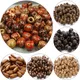 Natural Round Wood Beads Oval Loose Spacer Rosary Bead Large Hole Jewelry Bracelets Diy Unsex Charm