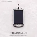 Pendant Ornamentation Dog Tag Brand New Vintage Fine Jewelry Europe 925 Sterling Silver Accessories