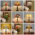 Turkish Table Lamp Tiffany Stained Glass with Dragonflys Vintage Desk Lamp Bedroom Mediterranean