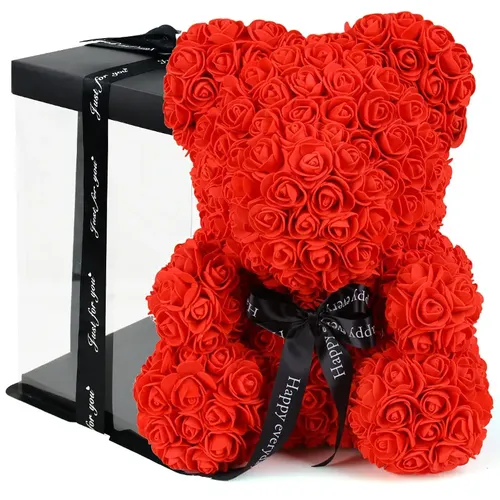 Yongsnow Rose Teddybär DIY Geschenk für Freund Geburtstag Hochzeit Valentinstag Geschenk