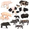Simulation Farm World Miniatur Wildschwein Schwein Warzen schwein Schweine Action Spielzeug Figuren